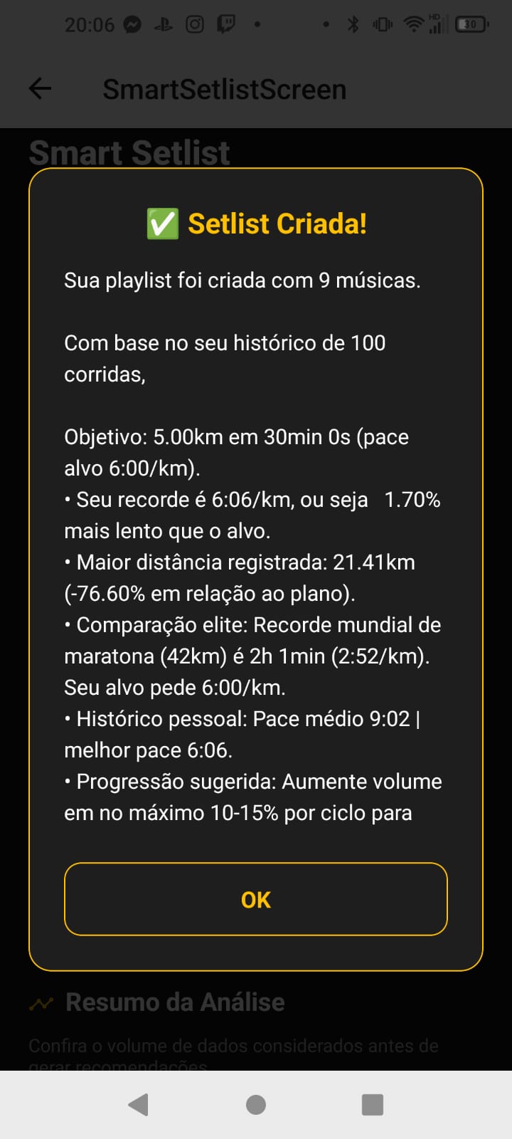 Smart Setlist - Confirmação